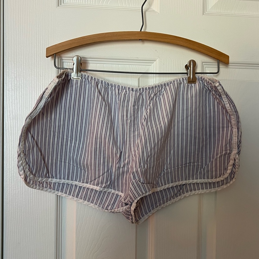 Vintage Y2K 100% Cotton Stripe Sleep Shorts
